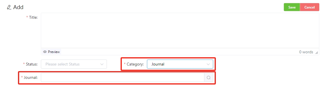 Book Category Form
