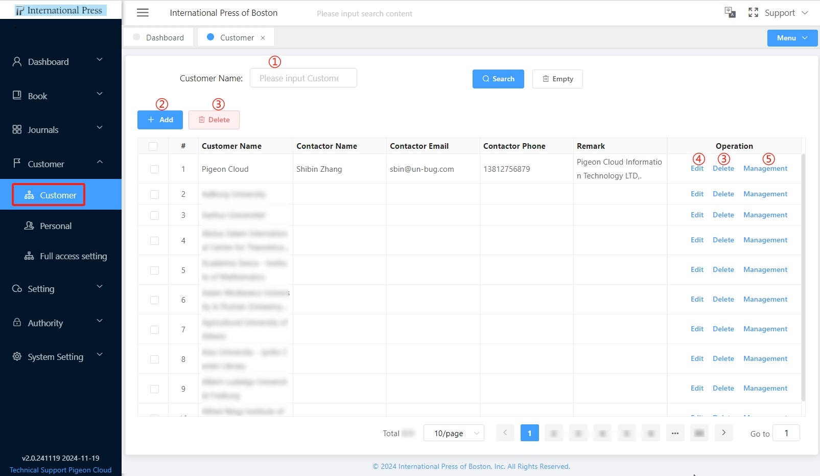 customer Management