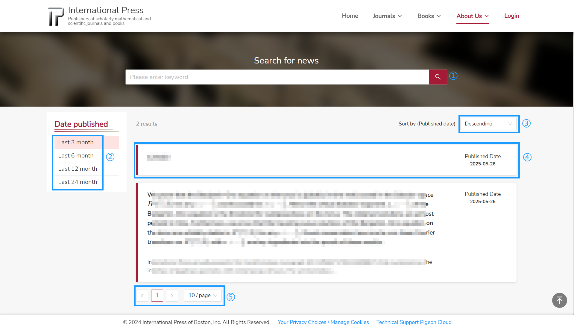 CMS News List